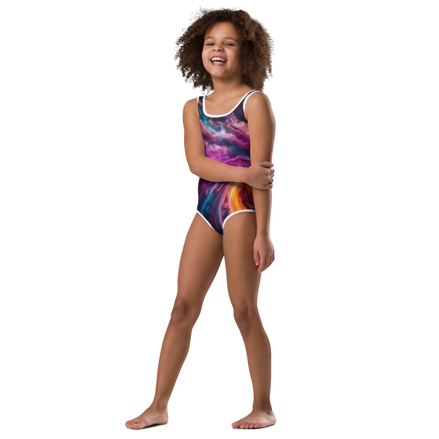 Spiral of Light: A Journey into the Unknown  Kids Swimsuit