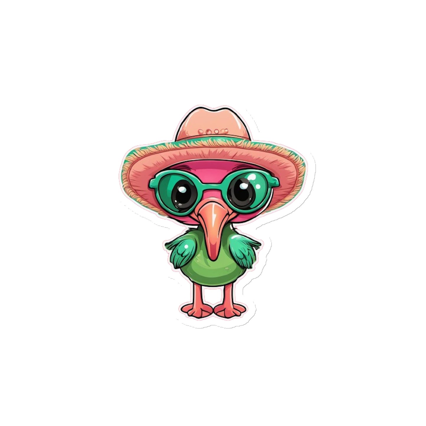 Flamingo Straw hat