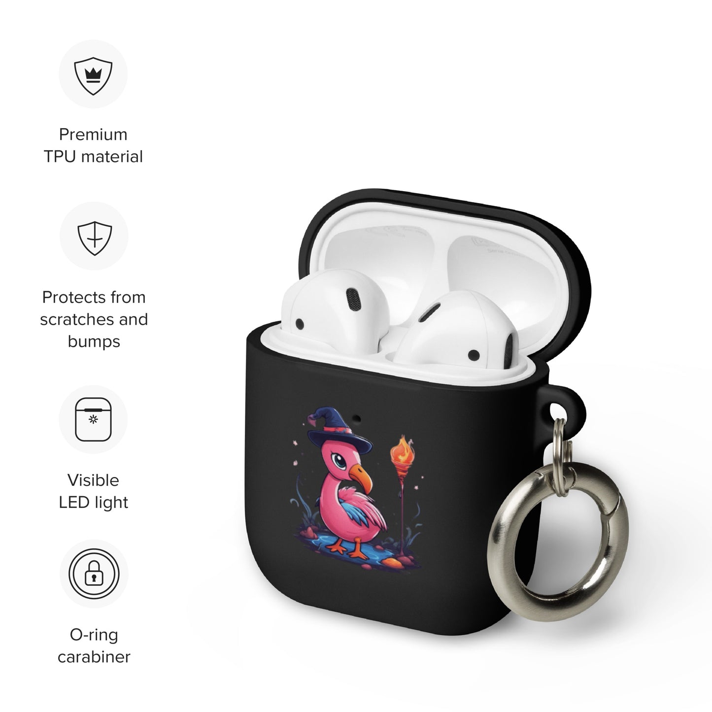 Flamingo Sorcerer Rubber Case for AirPods®