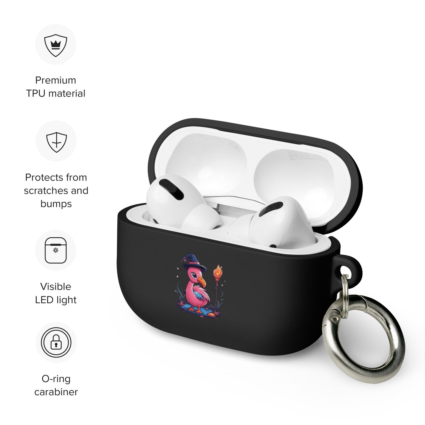 Flamingo Sorcerer Rubber Case for AirPods®