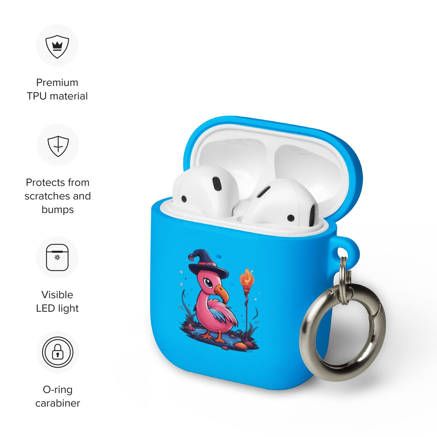 Flamingo Sorcerer Rubber Case for AirPods®