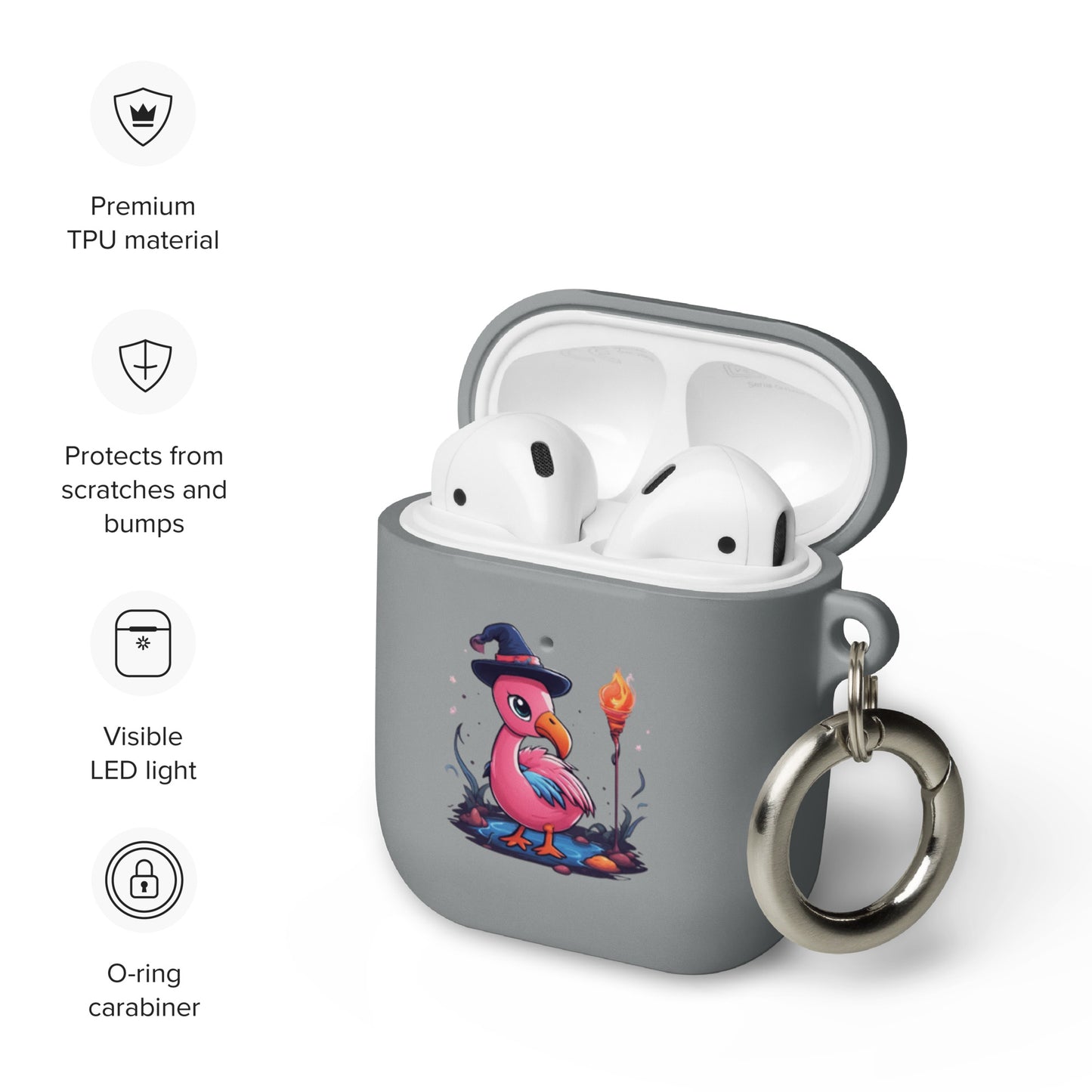 Flamingo Sorcerer Rubber Case for AirPods®