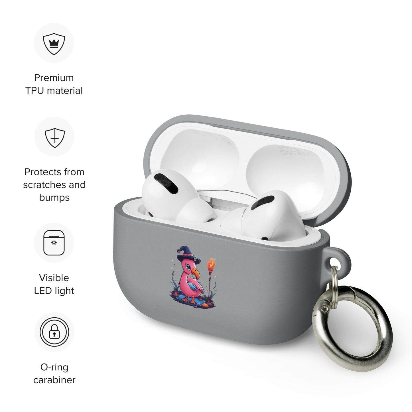 Flamingo Sorcerer Rubber Case for AirPods®