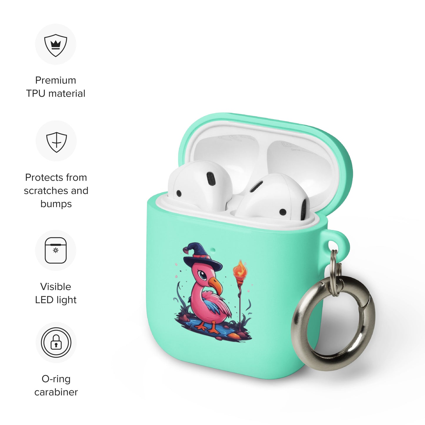 Flamingo Sorcerer Rubber Case for AirPods®