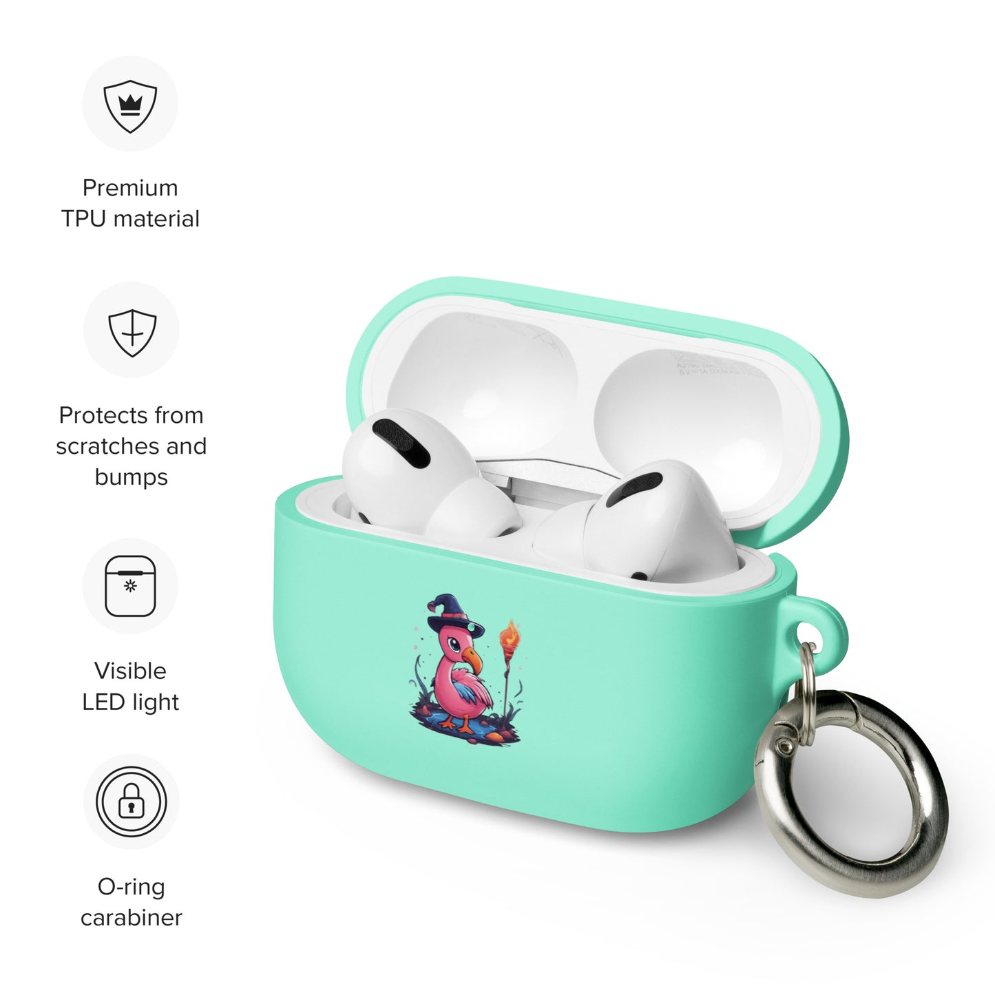 Flamingo Sorcerer Rubber Case for AirPods®