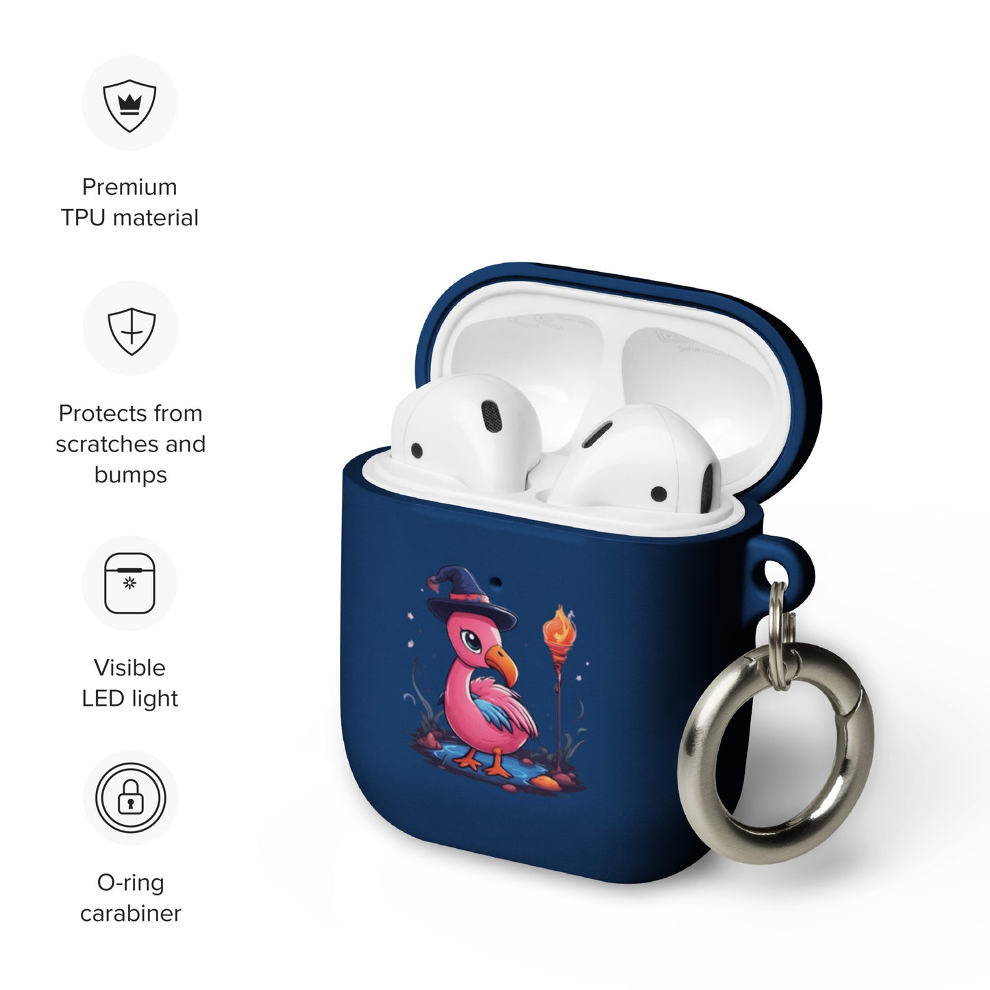 Flamingo Sorcerer Rubber Case for AirPods®