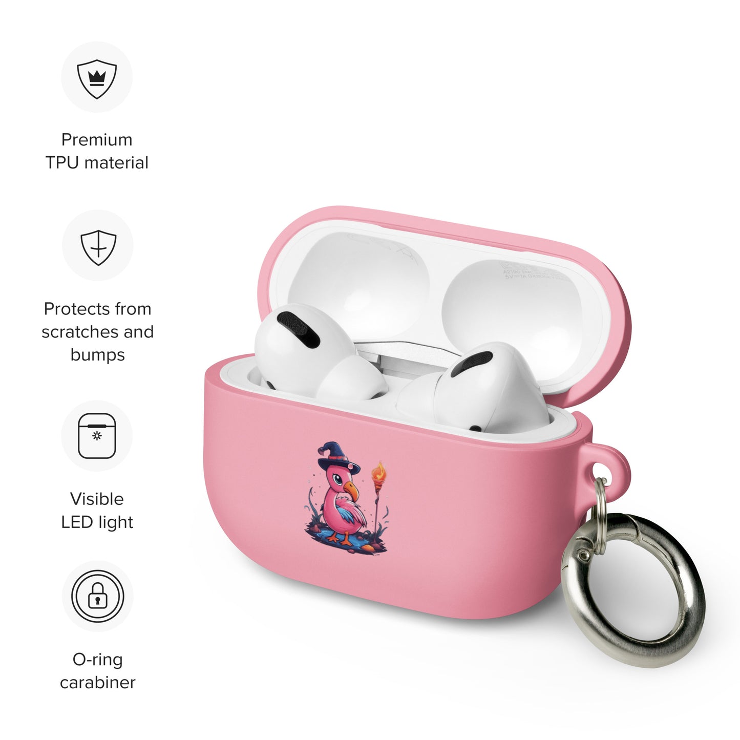 Flamingo Sorcerer Rubber Case for AirPods®