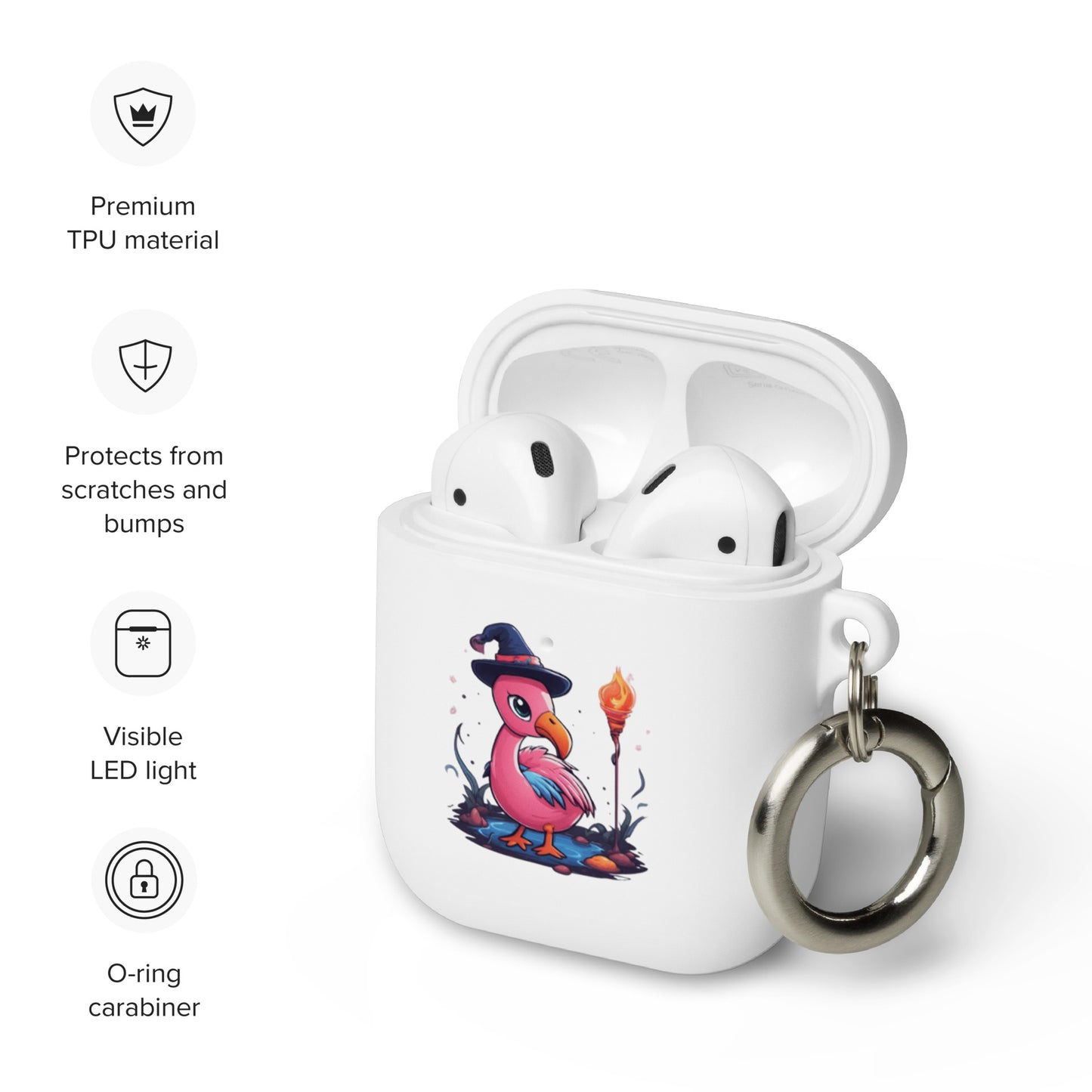 Flamingo Sorcerer Rubber Case for AirPods®