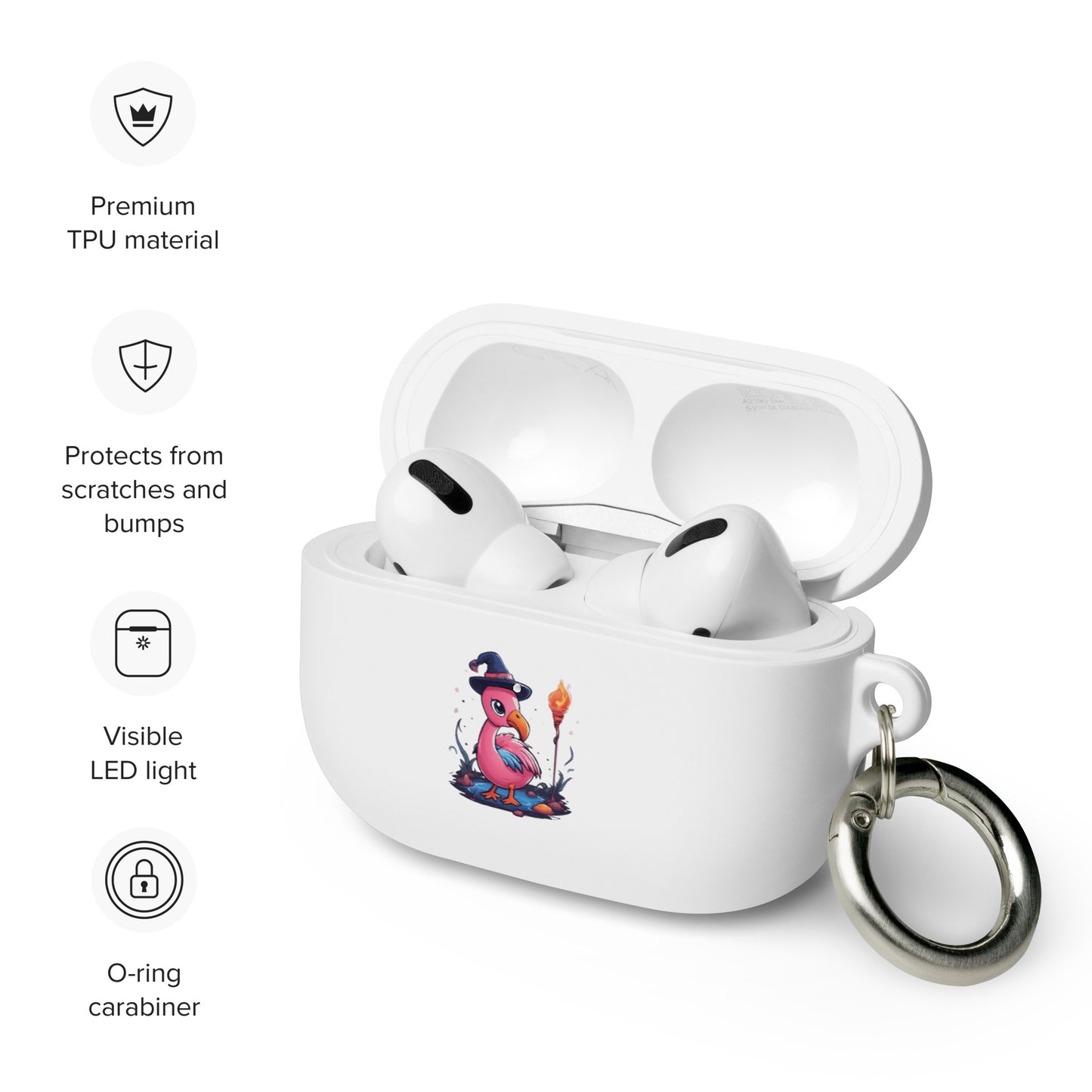 Flamingo Sorcerer Rubber Case for AirPods®