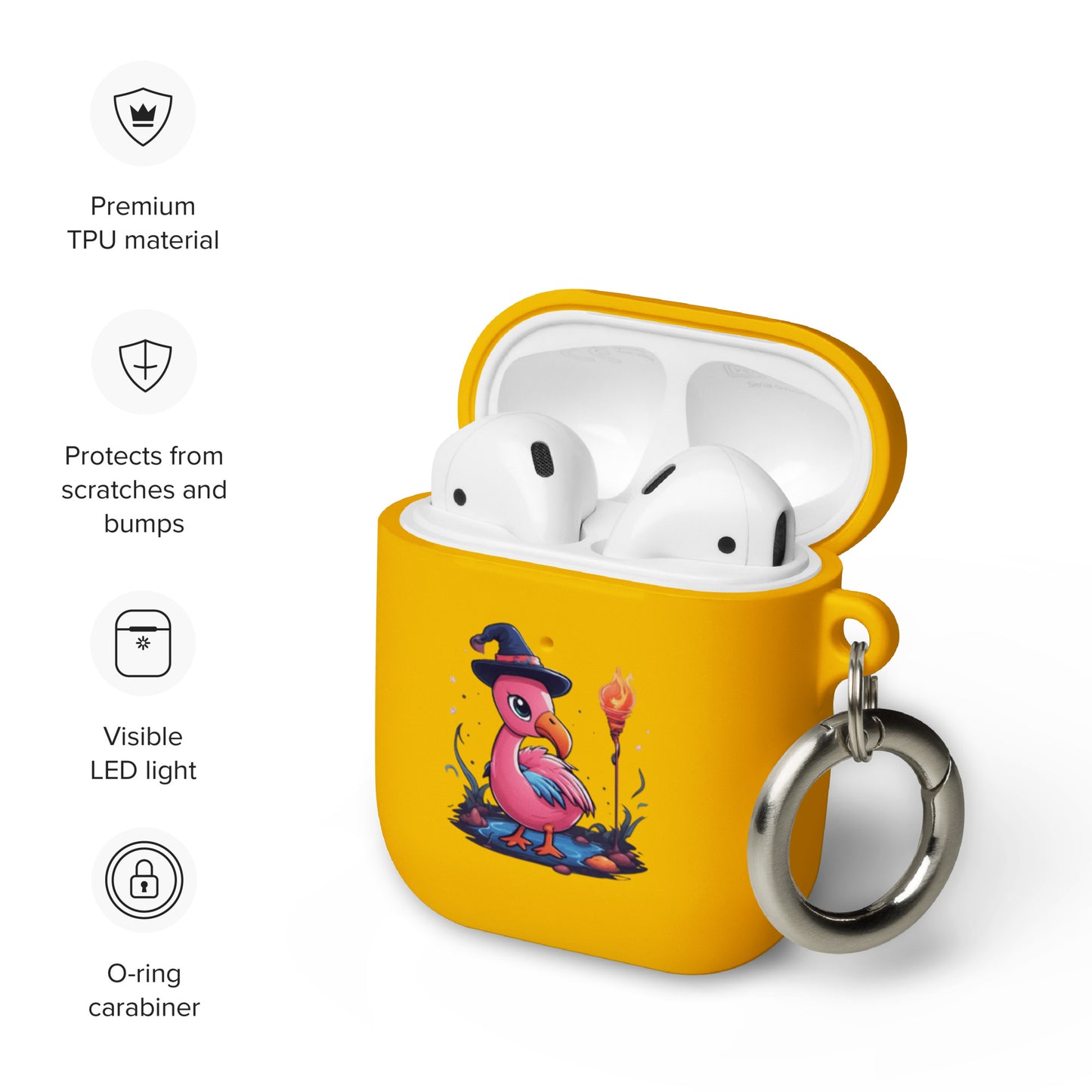 Flamingo Sorcerer Rubber Case for AirPods®